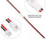 Connecteur male femelle XH2.54mm avec fils rouge et noir, câble 2 fils de 20cm