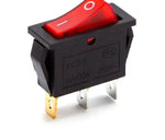 Interrupteur à bascule lumineux rouge KCD3-101N 16A 250V avec trois broches