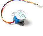 Image d’un moteur pas à pas 4 phases 12V 28BYJ-48 avec fils de connexion