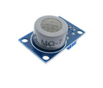 Image d’un circuit imprimé bleu avec capteur gaz monoxyde MQ-7 pour détecteur CO