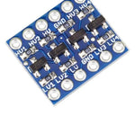 Circuit imprimé bleu avec composants électroniques pour système SDA et niveau bidirectionel I2C
