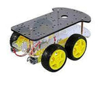 Châssis de voiture intelligent 4wd double couche pour Arduino