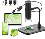 Microscope numérique USB 1000X 3 en 1 type-c caméra 8 LED loupe
