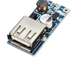 Image d’un module de tension step up booster USB DC-DC pour conversion 0.9V à 5V