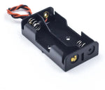 Support de batterie AA noir en plastique pour batteries Batterie, sans couvercle