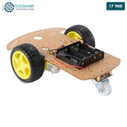 Chassis 2WD [2 Roues + Roue Libre +Support 4 piles*AA (PLEXI GLASS EP=4MM)]