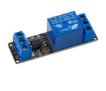 Module relai 1 canal 5V avec relais bleu pour bas niveau et courant continu