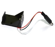 Boîte de cellules 9V sans couvercle avec connecteur électrique DC pour petits charge actuelle