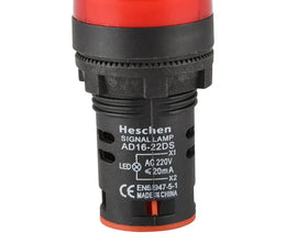 Voyant LED Rouge DC24V 22mm AD16-22DS - Domotique Tunisie