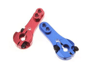 Bras servo rouges et bleus compatibles avec moteurs MG995 MG946R MG996R MG945 S3003