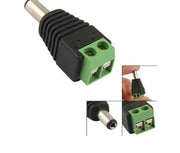 Connecteur d’alimentation DC avec bornes à vis pour prises jack visser male