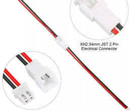 Connecteur male femelle XH2.54mm avec fils rouge et noir, câble 2 fils de 20cm