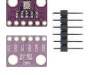 Circuit imprimé violet avec broches pour capteur de pression atmosphérique Haute Précision GY-BME280 avec tension d’alimentation