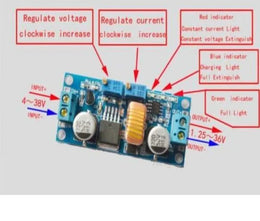 Module abaisseur d’alimentation réglable DC-DC XL4015 avec indicateurs lumineux