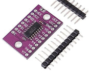 Photo du module sélecteur multiplexeur analogique CJMCU-4051 avec broches en violet