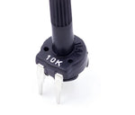 Potentiometre PT10-2 10K avec capuchon, noir, trois broches métalliques de précision