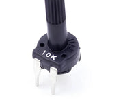 Potentiometre PT10-2 10K avec capuchon, noir, trois broches métalliques de précision