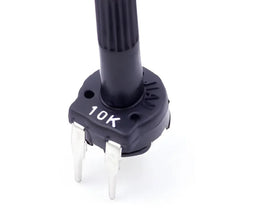 Potentiometre PT10-2 10K avec capuchon, noir, trois broches métalliques de précision