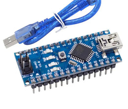 Carte microcontrôleur Arduino Nano V3.0 FT232 avec câble USB pour port d’entrée
