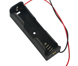 Support pour pile 1x18650 avec support noir et fils pour projets électroniques