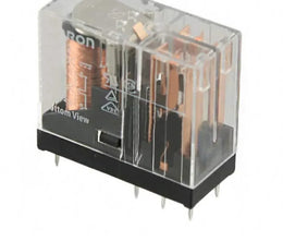 Relais Omron G2R-2-24V DPDT double pôle double jet en boîtier transparent