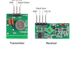 Kit RF sans fil 433Mhz (Émetteur + Récepteur) - Domotique Tunisie