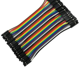 Cordon de connexion femelle femelle 10cm, fils colorés 24AWG pour Arduino
