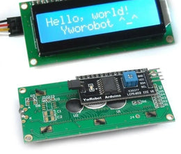 Image d’un module afficheur LCD 2x16 avec interface I2C pour projet électronique