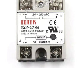 SSR-40AA Relais statique Fotek 40 A AC 90-250 V vers AC 24 V-380 V