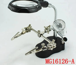 Aide mains libres soldering station avec lampe LED 65mm pour réparation PCB