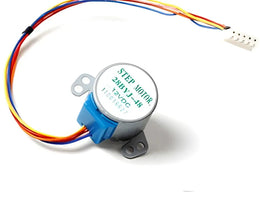 Image d’un moteur pas à pas 4 phases 12V 28BYJ-48 avec fils de connexion
