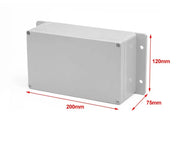 Boîtier de projet en plastique ABS 200x120x75 mm IP65 avec trou