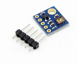 Image du module UV GY-ML8511 avec breakout blue et broches d’en-tête, sortie analogique
