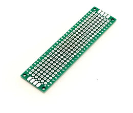 Carte de prototype PCB perforée double face 2x8cm avec plaque rectangulaire verte