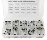 Kit d’assortiment de redresseurs à diodes pour projets électroniques et alimentations radio