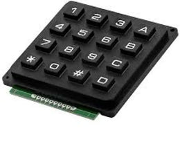 Clavier numerique noir 4x4 - Domotique Tunisie