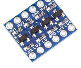 Circuit imprimé bleu avec composants électroniques pour système SDA et niveau bidirectionel I2C
