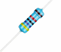 Résistance 47kΩ 1/4W 1% avec pattes axiales et bandes de couleurs pour électronique