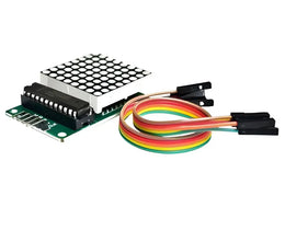 Module matrice led MAX7219 avec câbles de connexion pour affichage matriciel LED