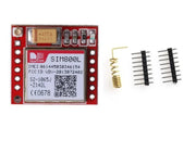 Module SIM800L GPRS GSM avec antenne et pin headers pour port série TTL