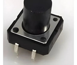 Interrupteur à bouton poussoir tactile rond 12x12x12mm pour contrôle électrique sécurisé
