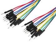 Fils de connexion mâle/male colorés de 10cm pour Arduino, connexion mâle mâle