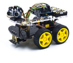Robot multifonction voiture à deux niveaux avec capteurs pour projets éducatifs et DIY
