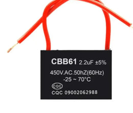 Condensateur de ventilateur CBB61 2 µF 450 V CA Domotique Tunisie