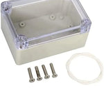Boîte de jonction ABS IP65 avec couvercle transparent 100x68x50 mm