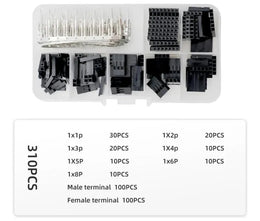 Connecteur DuPont 310PCS 2.54mm avec coque en caoutchouc avec kit