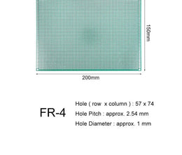 Carte de prototype PCB perforée double face 15*20 cm - Domotique