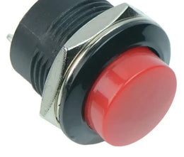 Bouton poussoir NO - diamètre 16mm rouge 3A 125V - Domotique Tunisie