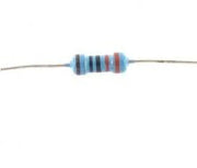 Resistor à pattes axiales avec bandes de couleurs pour résistance 330Ω 1/4W 1%