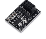 Circuit imprimé noir avec broches et connecteurs pour module nrf24l01 8pin avec régulateur intégré